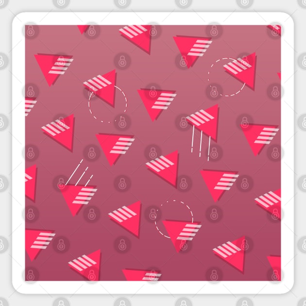 Abstract Triangle Pattern Sticker by Lollik